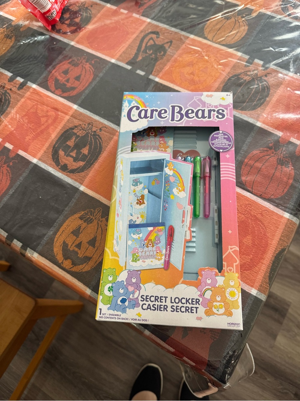 Care Bears Pink and Blue Secret Locker Set with Green and Purple Pens